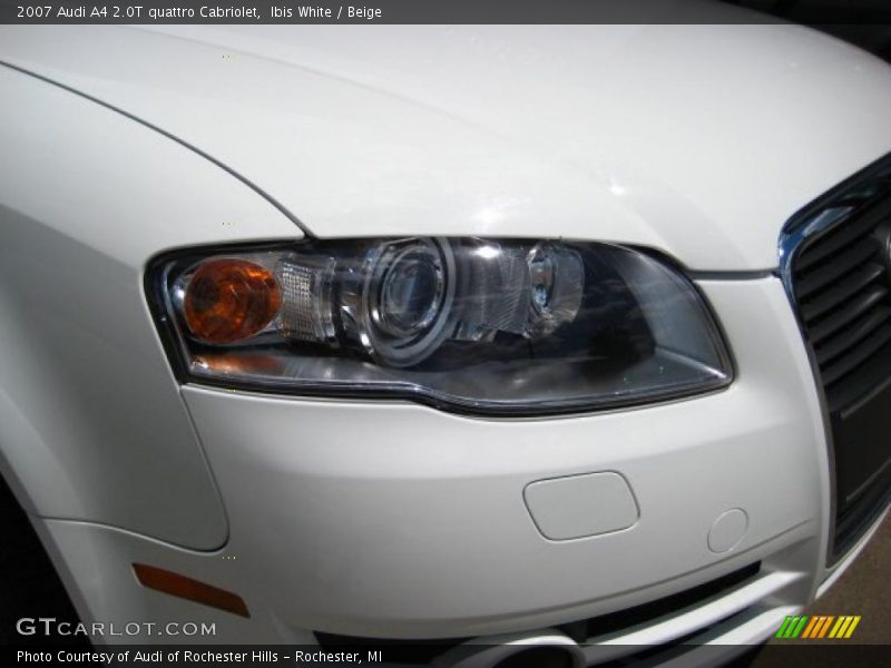 Ibis White / Beige 2007 Audi A4 2.0T quattro Cabriolet