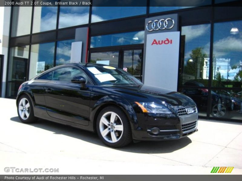 Brilliant Black / Black 2008 Audi TT 2.0T Coupe