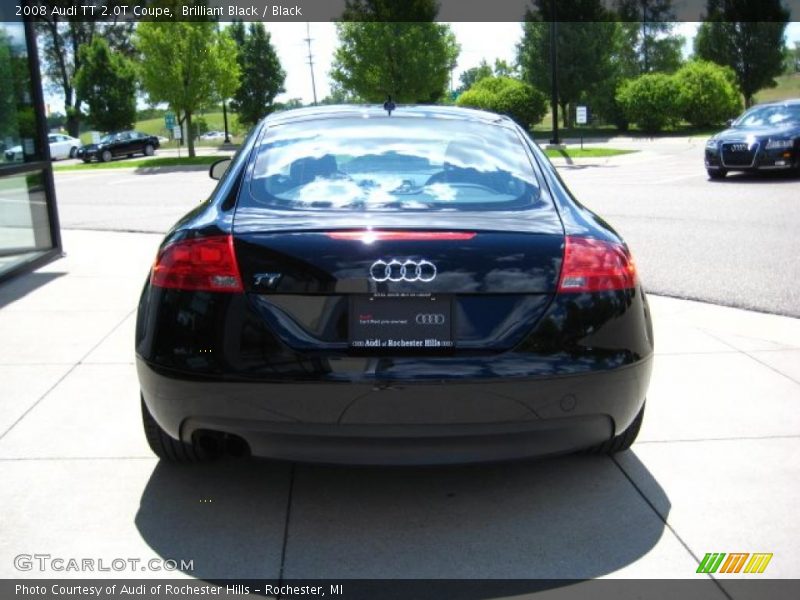 Brilliant Black / Black 2008 Audi TT 2.0T Coupe