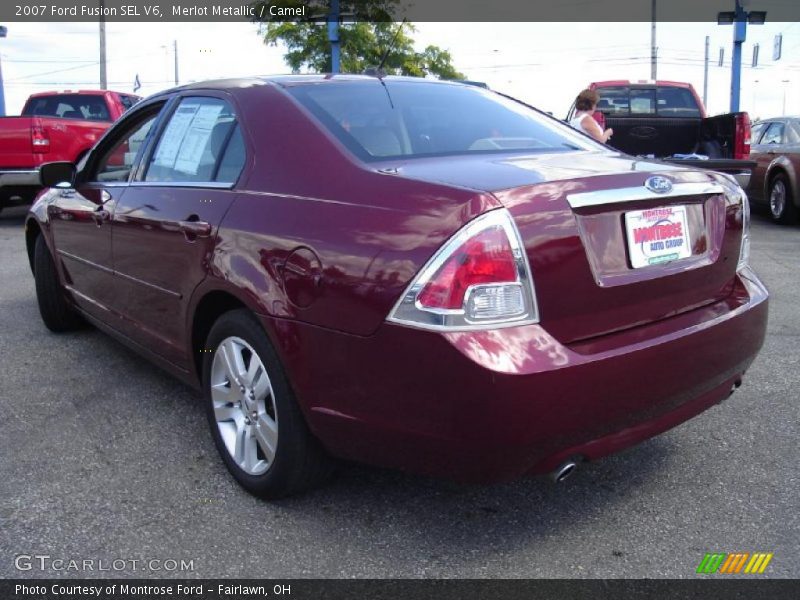 Merlot Metallic / Camel 2007 Ford Fusion SEL V6
