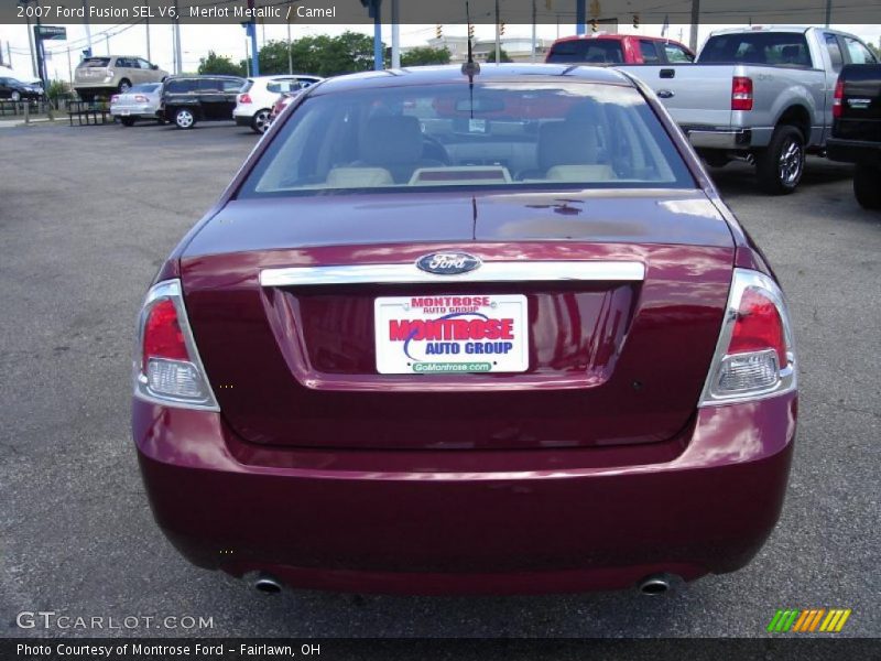 Merlot Metallic / Camel 2007 Ford Fusion SEL V6
