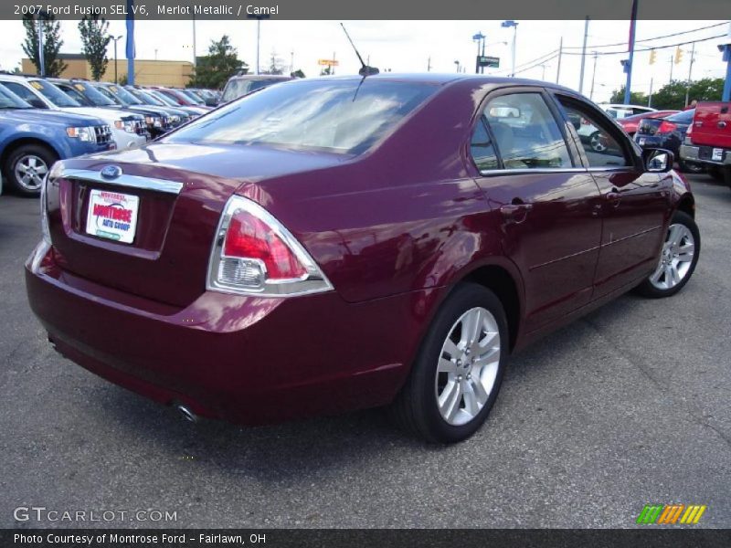 Merlot Metallic / Camel 2007 Ford Fusion SEL V6