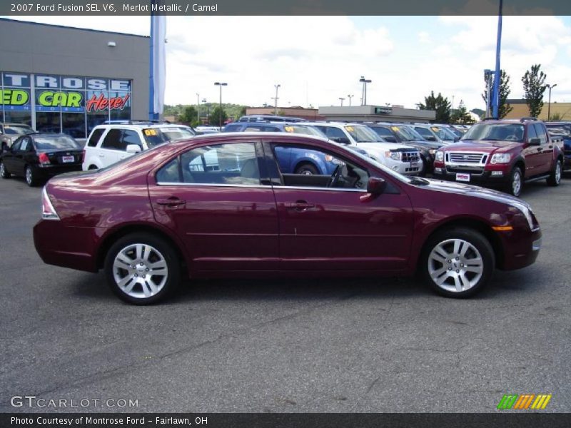 Merlot Metallic / Camel 2007 Ford Fusion SEL V6