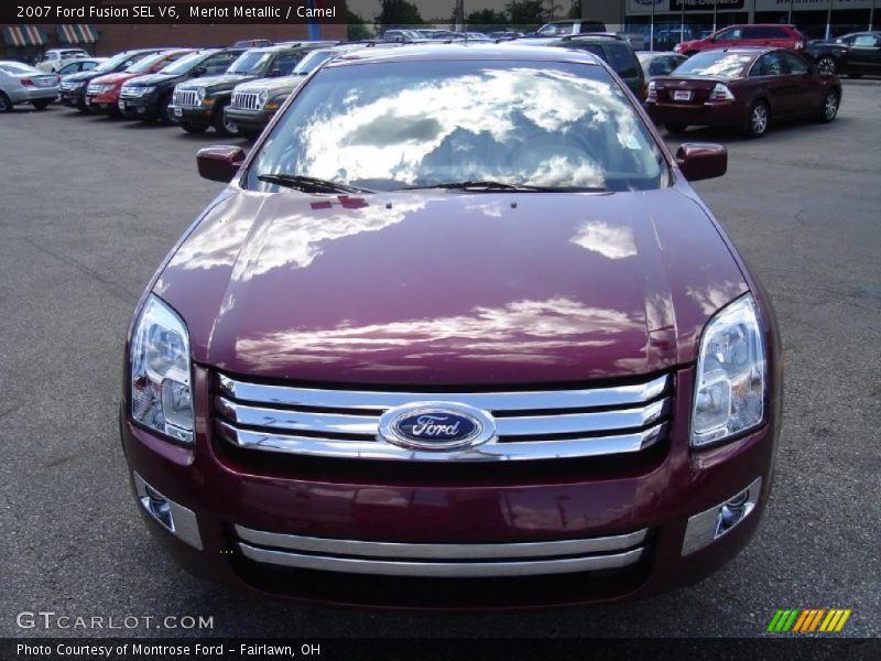 Merlot Metallic / Camel 2007 Ford Fusion SEL V6