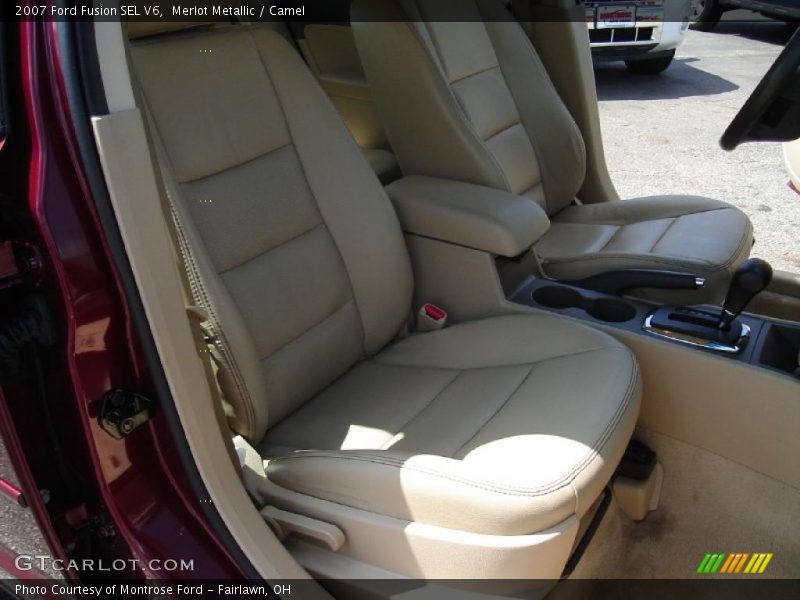 Merlot Metallic / Camel 2007 Ford Fusion SEL V6