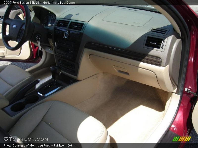 Merlot Metallic / Camel 2007 Ford Fusion SEL V6