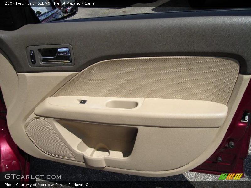 Merlot Metallic / Camel 2007 Ford Fusion SEL V6