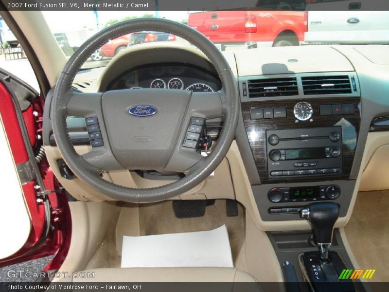 Merlot Metallic / Camel 2007 Ford Fusion SEL V6