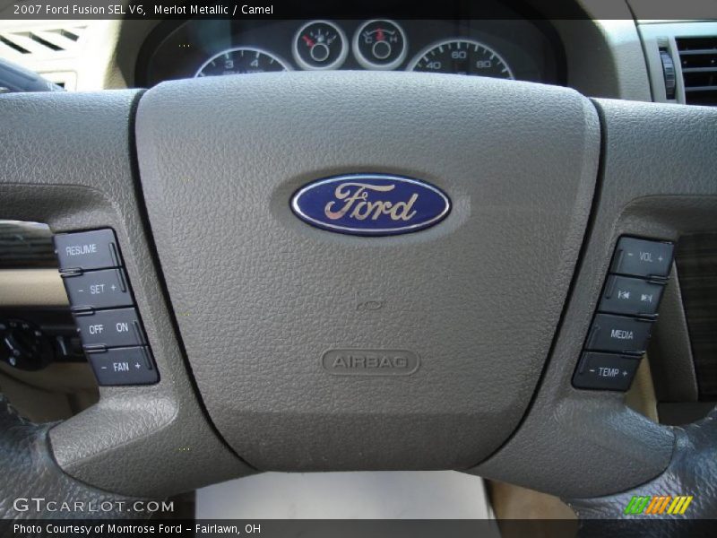 Merlot Metallic / Camel 2007 Ford Fusion SEL V6