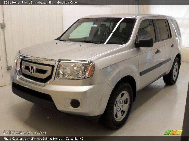 Alabaster Silver Metallic / Gray 2011 Honda Pilot LX