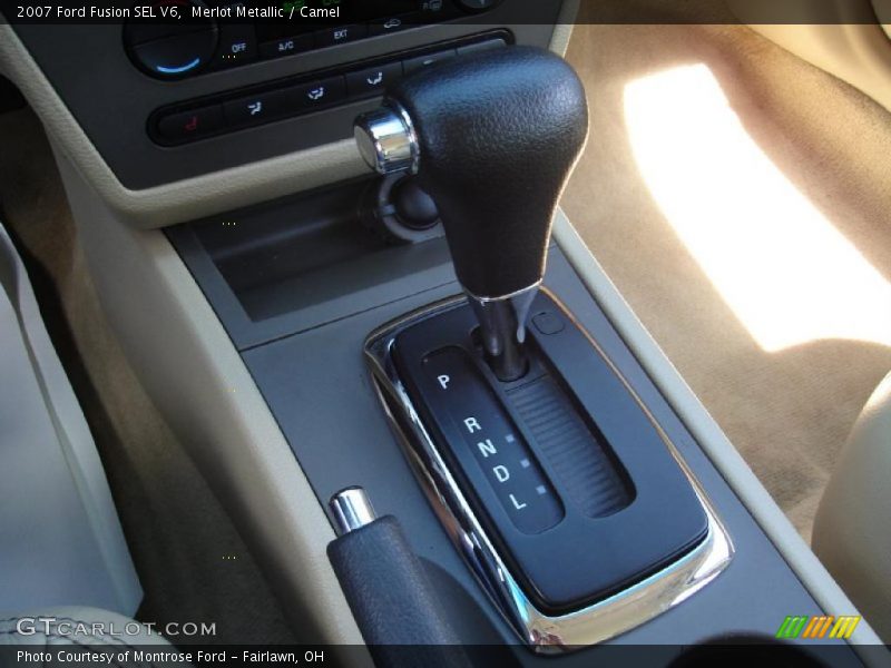 Merlot Metallic / Camel 2007 Ford Fusion SEL V6
