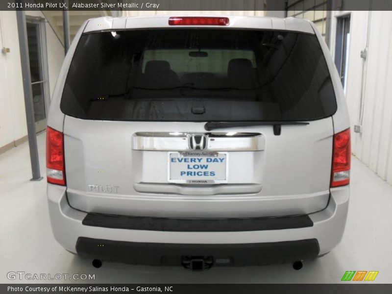 Alabaster Silver Metallic / Gray 2011 Honda Pilot LX