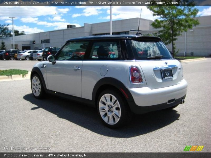White Silver Metallic / Camden Tech White Leather/Carbon Black 2010 Mini Cooper Camden 50th Anniversary Hardtop