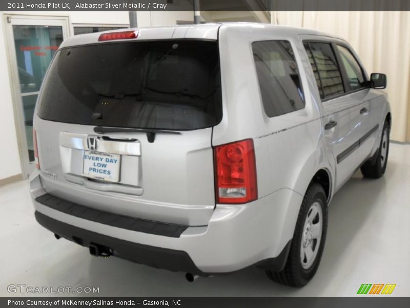 Alabaster Silver Metallic / Gray 2011 Honda Pilot LX