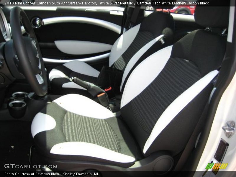 White Silver Metallic / Camden Tech White Leather/Carbon Black 2010 Mini Cooper Camden 50th Anniversary Hardtop