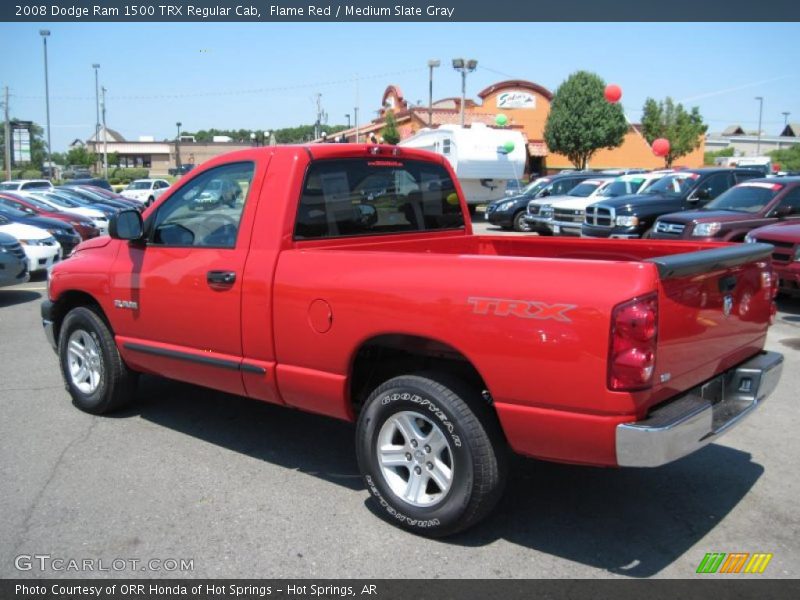Flame Red / Medium Slate Gray 2008 Dodge Ram 1500 TRX Regular Cab