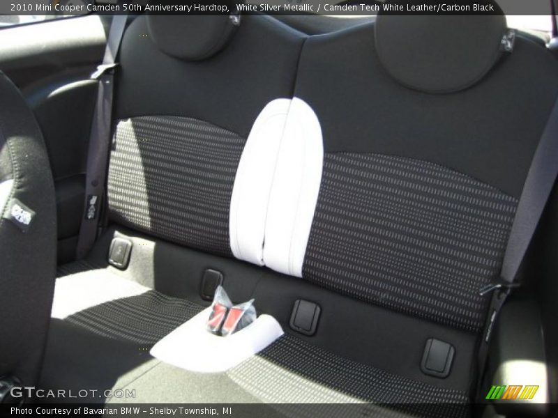 White Silver Metallic / Camden Tech White Leather/Carbon Black 2010 Mini Cooper Camden 50th Anniversary Hardtop