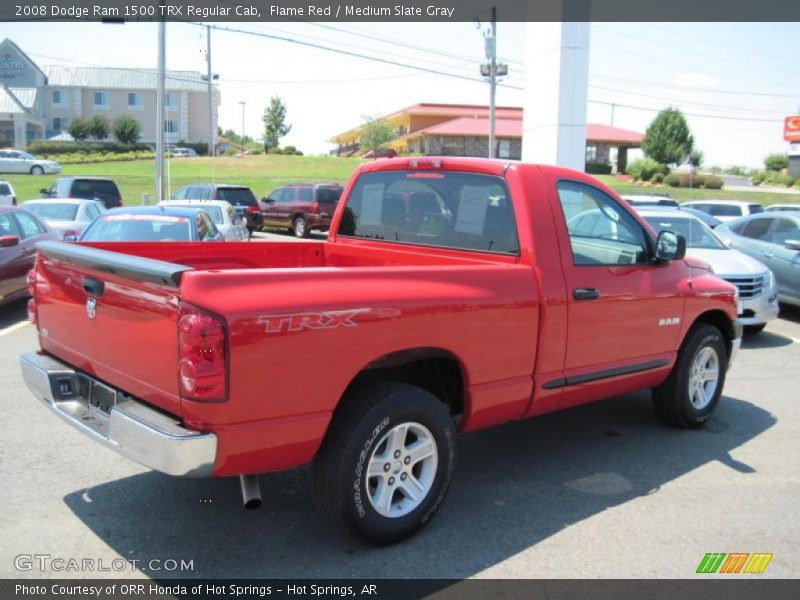 Flame Red / Medium Slate Gray 2008 Dodge Ram 1500 TRX Regular Cab