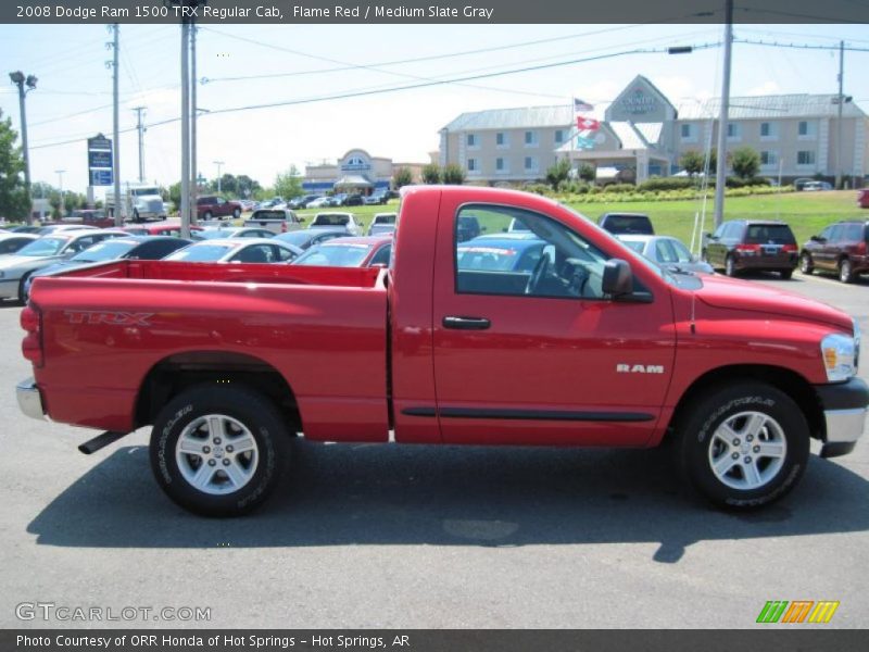 Flame Red / Medium Slate Gray 2008 Dodge Ram 1500 TRX Regular Cab