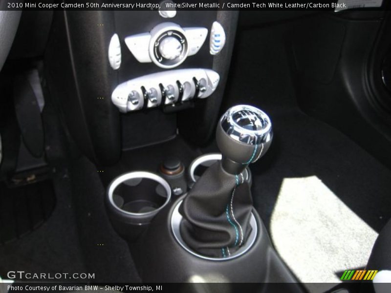 White Silver Metallic / Camden Tech White Leather/Carbon Black 2010 Mini Cooper Camden 50th Anniversary Hardtop