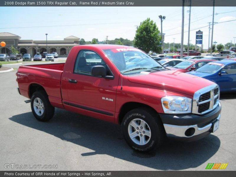 Flame Red / Medium Slate Gray 2008 Dodge Ram 1500 TRX Regular Cab