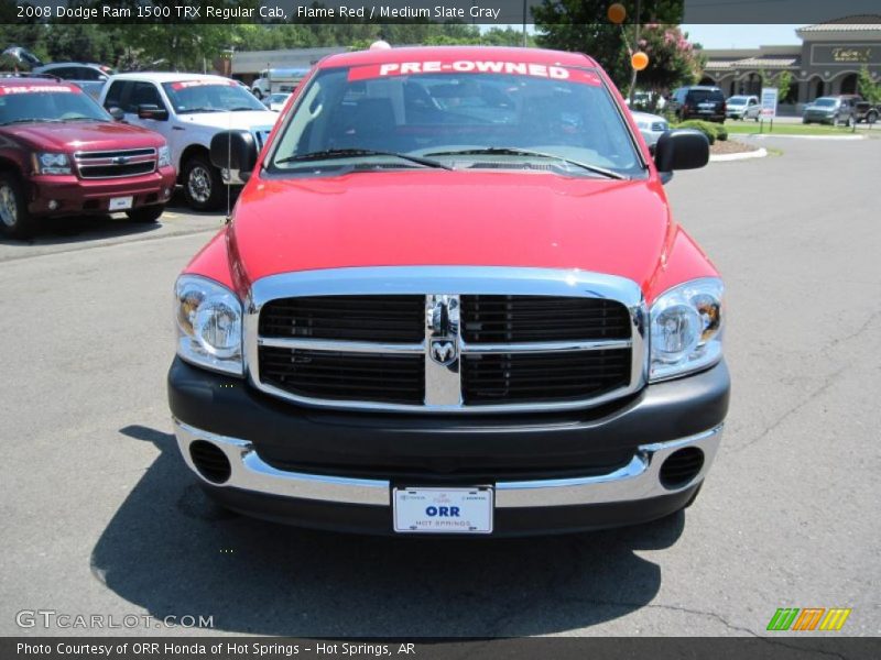 Flame Red / Medium Slate Gray 2008 Dodge Ram 1500 TRX Regular Cab