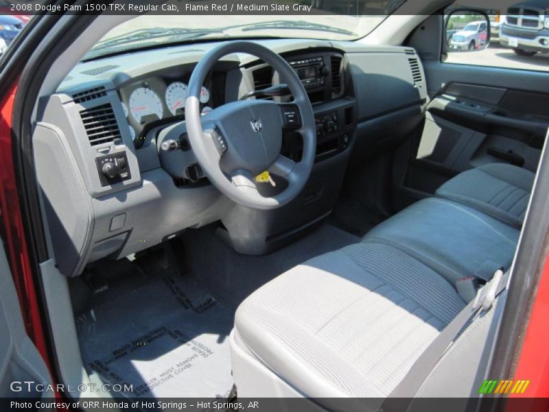 Flame Red / Medium Slate Gray 2008 Dodge Ram 1500 TRX Regular Cab