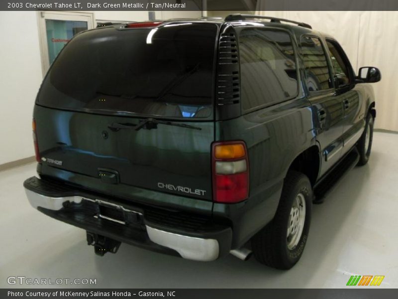 Dark Green Metallic / Tan/Neutral 2003 Chevrolet Tahoe LT