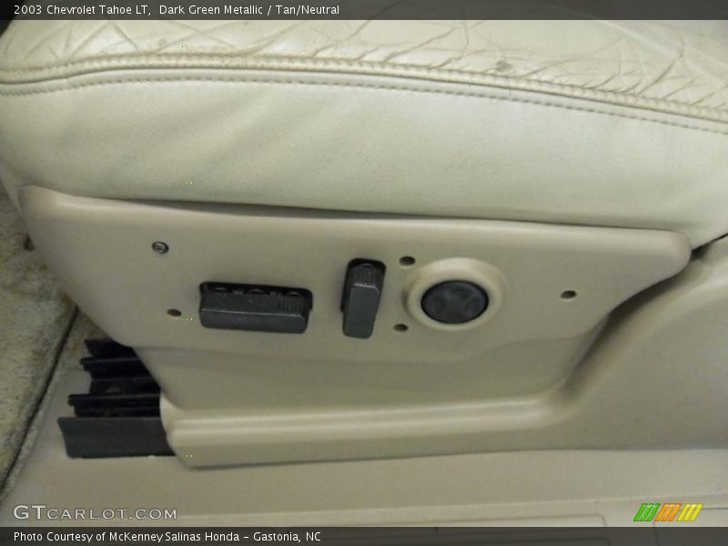 Dark Green Metallic / Tan/Neutral 2003 Chevrolet Tahoe LT