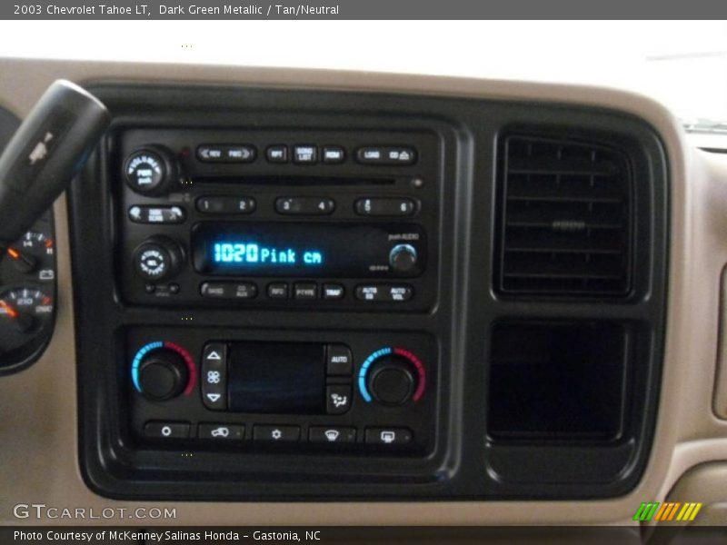 Dark Green Metallic / Tan/Neutral 2003 Chevrolet Tahoe LT