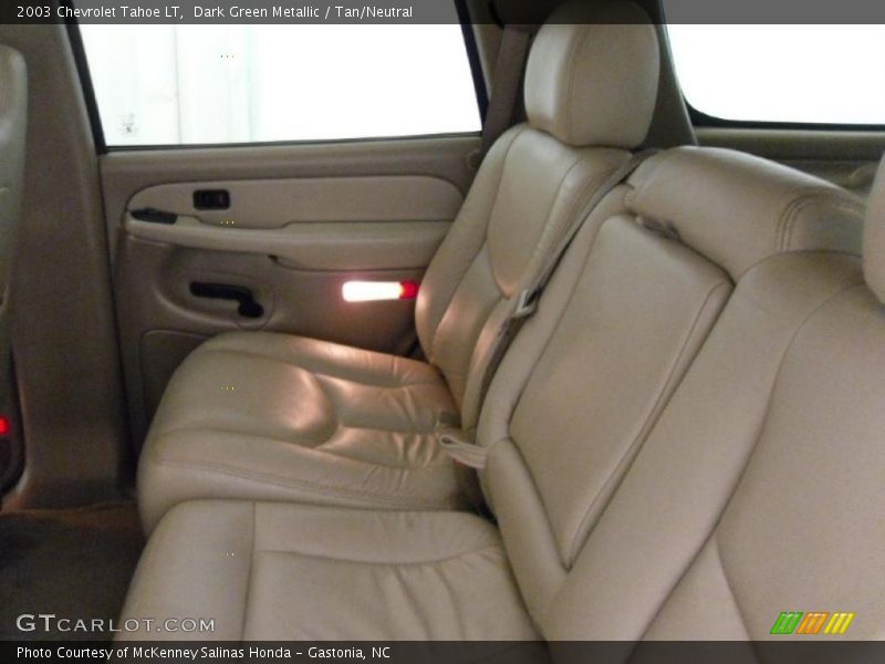 Dark Green Metallic / Tan/Neutral 2003 Chevrolet Tahoe LT