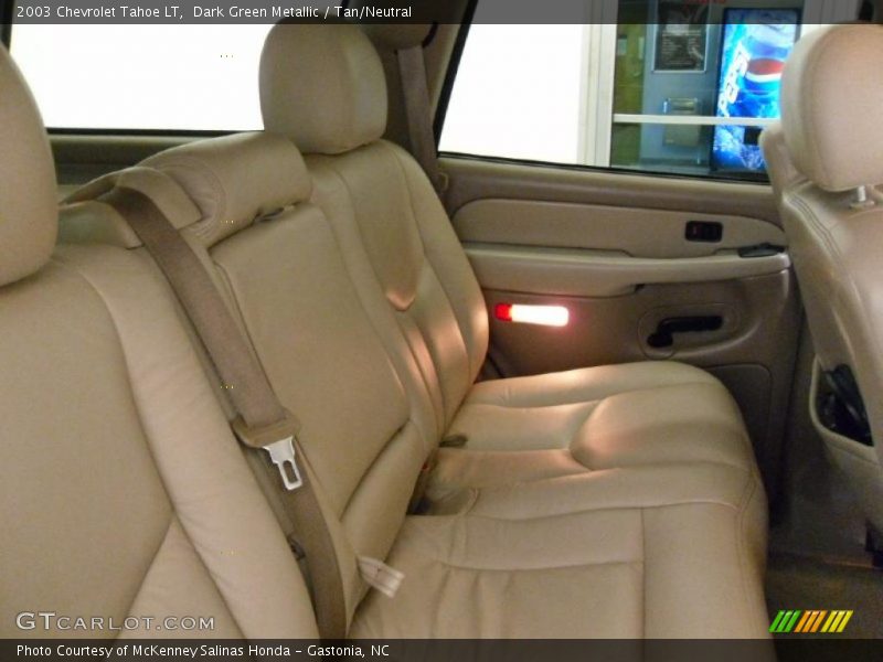 Dark Green Metallic / Tan/Neutral 2003 Chevrolet Tahoe LT