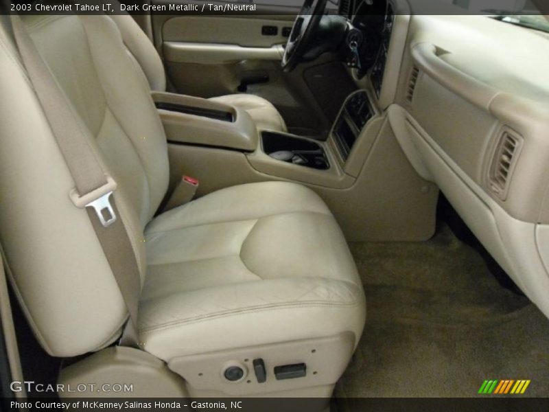 Dark Green Metallic / Tan/Neutral 2003 Chevrolet Tahoe LT