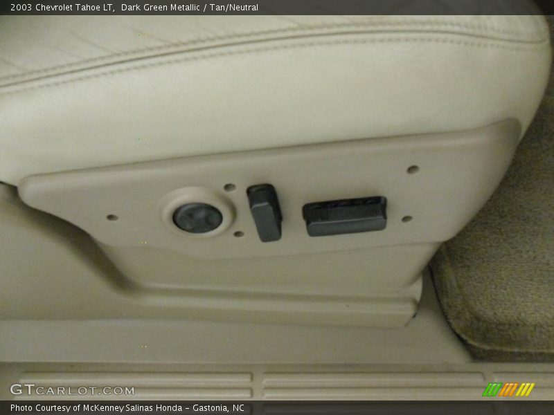 Dark Green Metallic / Tan/Neutral 2003 Chevrolet Tahoe LT
