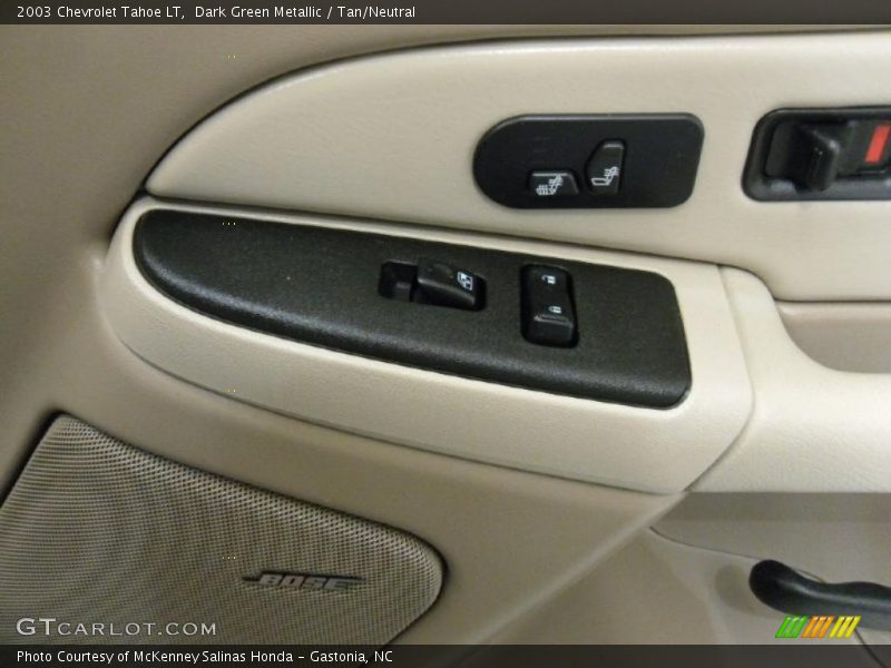 Dark Green Metallic / Tan/Neutral 2003 Chevrolet Tahoe LT