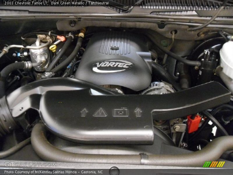 Dark Green Metallic / Tan/Neutral 2003 Chevrolet Tahoe LT