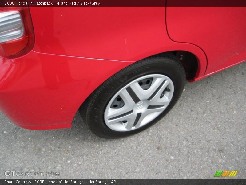 Milano Red / Black/Grey 2008 Honda Fit Hatchback