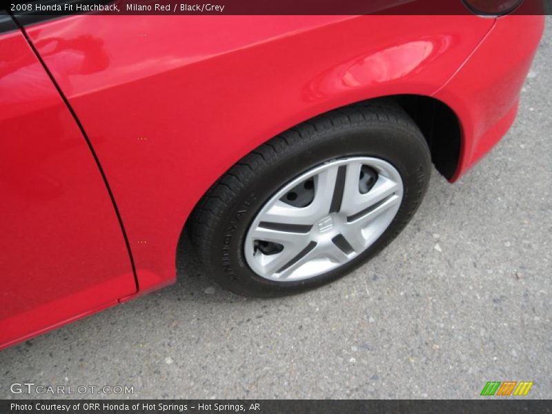 Milano Red / Black/Grey 2008 Honda Fit Hatchback