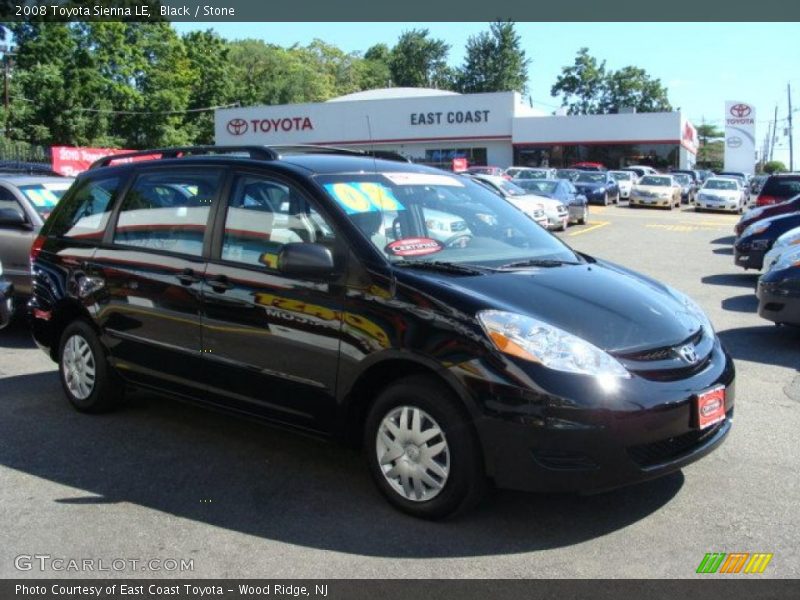Black / Stone 2008 Toyota Sienna LE