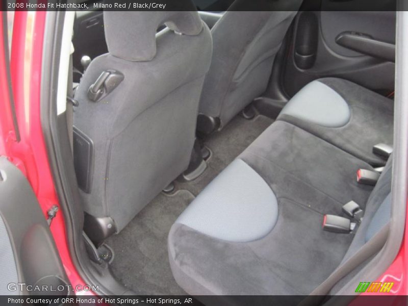 Milano Red / Black/Grey 2008 Honda Fit Hatchback