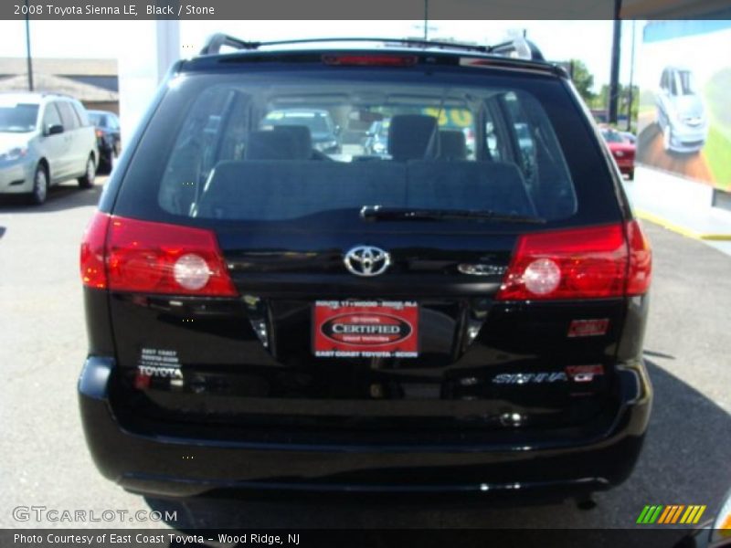 Black / Stone 2008 Toyota Sienna LE