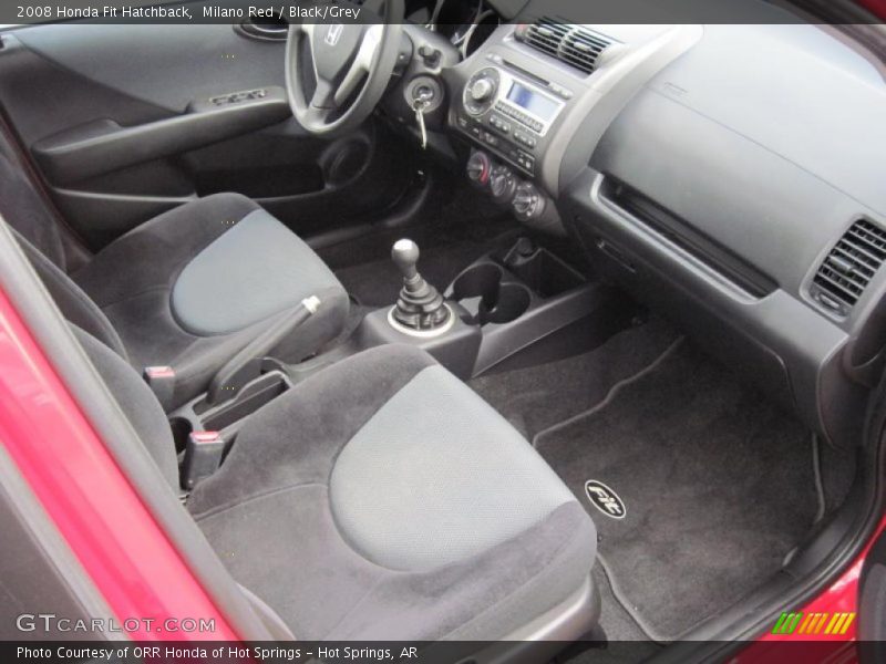 Milano Red / Black/Grey 2008 Honda Fit Hatchback