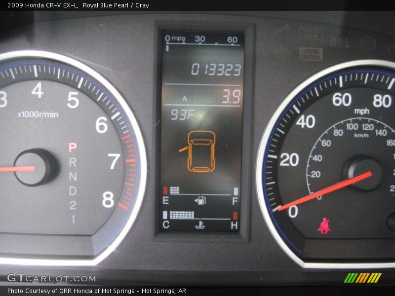 Royal Blue Pearl / Gray 2009 Honda CR-V EX-L