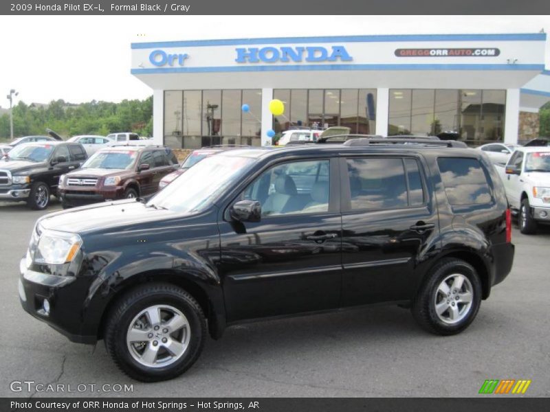 Formal Black / Gray 2009 Honda Pilot EX-L