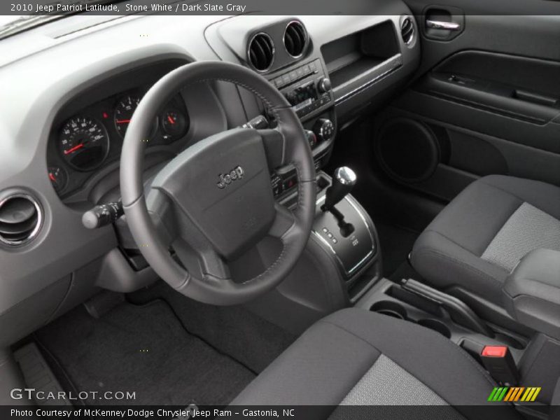Stone White / Dark Slate Gray 2010 Jeep Patriot Latitude