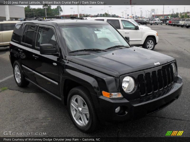 Brilliant Black Crystal Pearl / Dark Slate Gray 2010 Jeep Patriot Latitude