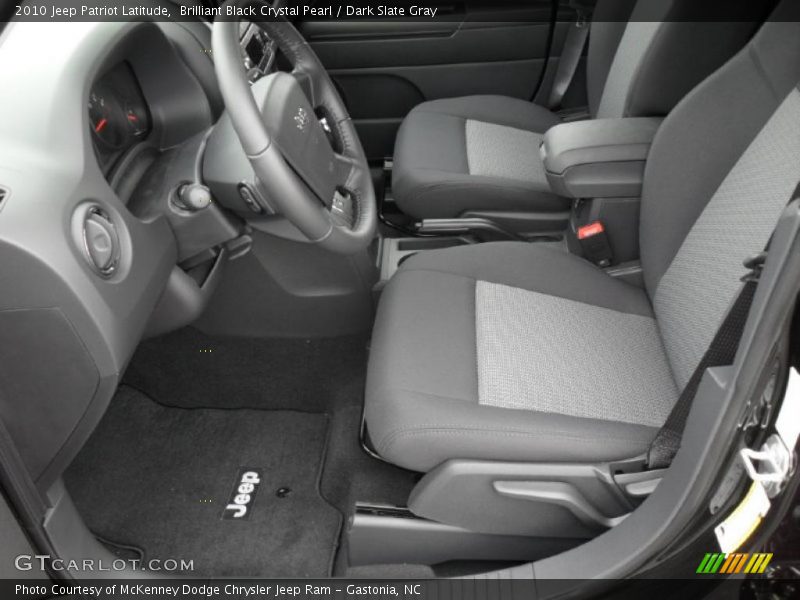 Brilliant Black Crystal Pearl / Dark Slate Gray 2010 Jeep Patriot Latitude