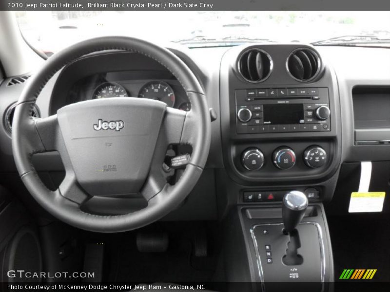 Brilliant Black Crystal Pearl / Dark Slate Gray 2010 Jeep Patriot Latitude
