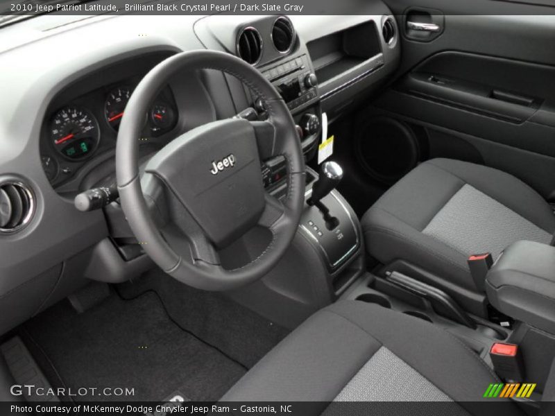 Brilliant Black Crystal Pearl / Dark Slate Gray 2010 Jeep Patriot Latitude