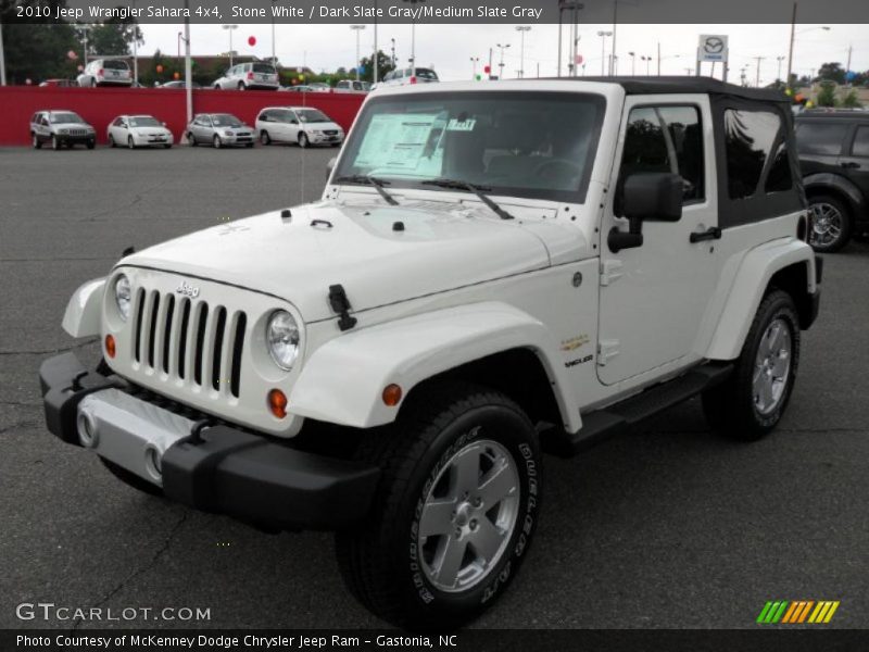 Stone White / Dark Slate Gray/Medium Slate Gray 2010 Jeep Wrangler Sahara 4x4